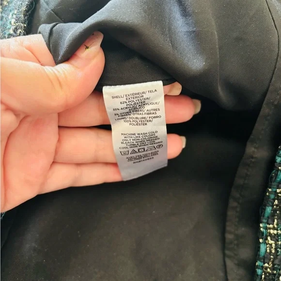 LOFT Green A-Line Mini Skirt for Work - Picture 8 of 8